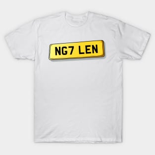 NG7 LEN - Lenton Number Plate T-Shirt